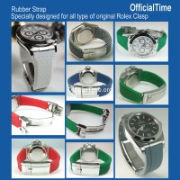 Rolex Style - 20/16mm Airflow Rubber Strap (6 colors)